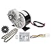 Alomejor Kit de Moteur de vélos électriques 12V 250W DC Moteur à Engrenages de Scooter Kit de Moteur de contrôleur de Vitesse e-Bike avec chaîne de 38 Sections, contrôleur de Vitesse, engrenage 13T
