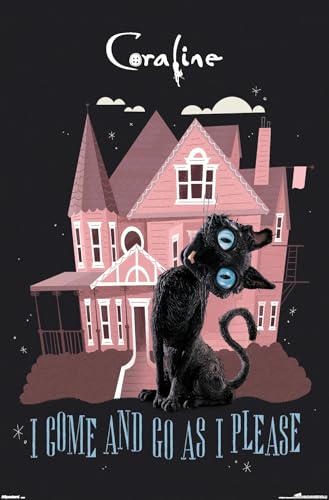 Coraline - The Cat Wall Poster, 34L" x 22.4W", Premium Unframed Version
