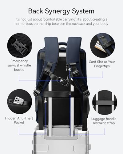 Image of MARK RYDEN Business Backpack for Men, 17.3 Inch Laptop Backpack | Waterproof Tech Backpack with USB Charging Port, Professional Work Backpack for Travel, Office, College, Commuting, Hiking