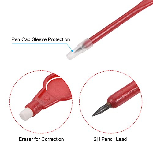 Lápices de Marcación para Golf PATIKIL, 30 Unidades, Rojo miniatura 4
