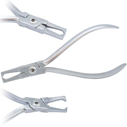 MuskalMed Bracket Remover Pliers Straight Braces Removal Tool for Back Teeth Inner Side Brackets of Teeth Orthodontic Dental Tools