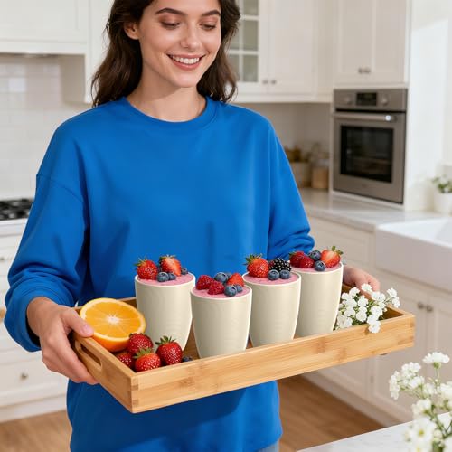 Perlapoc Unbreakable Wheat Straw Cups, Alternative to Plastic Cups Set 6 PCS, 16 OZ Drinking Cups Reusable, Dishwasher Safe Tumblers & Water Glasses for Kitchen RV Party Outdoor, Beige by Perlapoc - Image 9