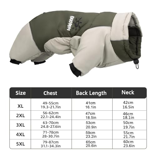 Combinaison imperméable et coupe-vent pour grand chien - 4