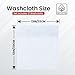 Infinitee Xclusives Luxury Wash Cloths for Showering [13x13] – 100% Cotton Washcloths [Pack of 12], Soft and Absorbent Face Towels for Bathroom Wash Clothes, Gym, and Spa (Brilliant White)