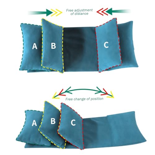 Almohada de cuña con soporte cervical desmontable para posicionamiento postoperatorio boca arriba 6