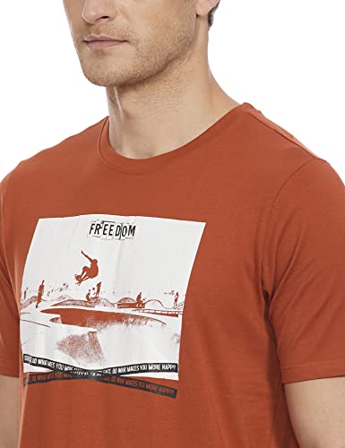 Image of COLT Men's Slim T-Shirt (CLMERNK10106R06 Rust XL)
