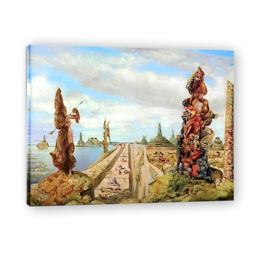 Reproduction de peinture à l'huile de Max Ernst The Stolen Mirror sur toile 40x50cm