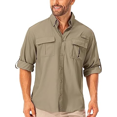 mosingle Men's Quick Dry Hiking Shirt Cover