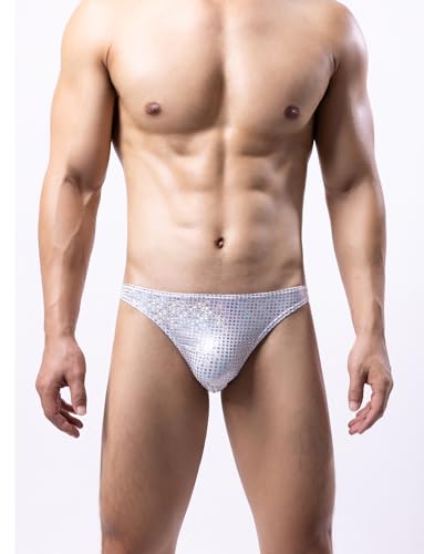 Panegy Men Shiny Underwear Sexy Mens Underwear Mens Sexy Lingerie Underwear Mens Thongs Underwear Sexy S-XL2