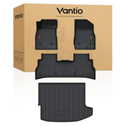 Image of Floor Mats Chevy Trax /Buick Envista 2024 2025 2026 with Cargo Liner, Custom Fit All Weather TPE Car Mats, Waterproof Anti-Slip Full Set Front Rear & Trunk Mat