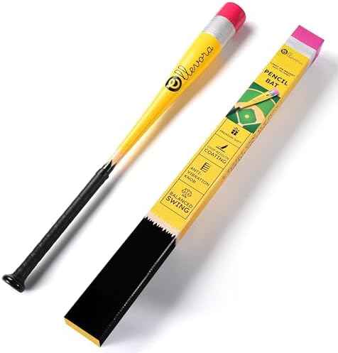 Pencil Bat - Novelty Backyard Baseball Games Gift - Youth Metal B...