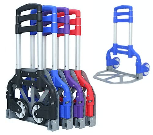 Carretilla plegable de aluminio 165 lb Karman azul miniatura 1