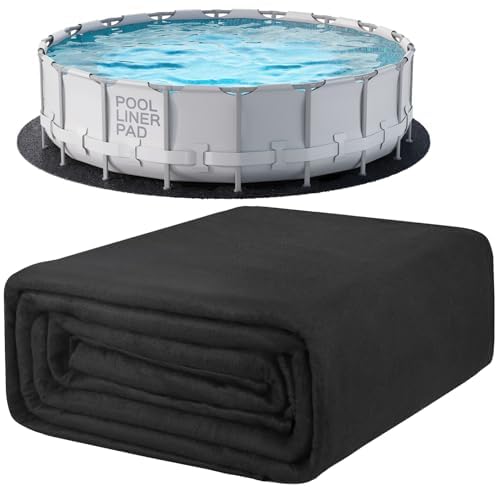 POOLHACKER 15 Ft Pool Liner Pad, Round Pool Liners for Above Ground Swimming Pools-picture-22