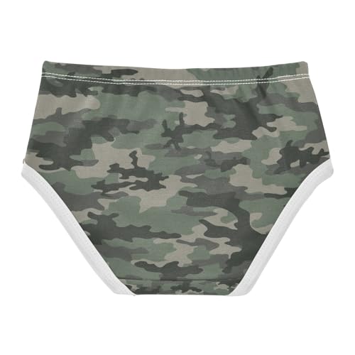 Wusikd Camo Army Camouflage Girls' Underwear Cotton Girls Briefs Soft Toddler Underwear 6T2