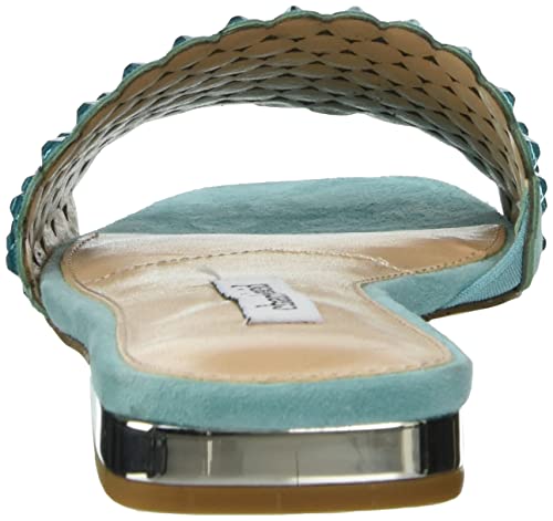 Charles David Women's Sparkle Flat Sandal, Turquoise, 10 #TOP2