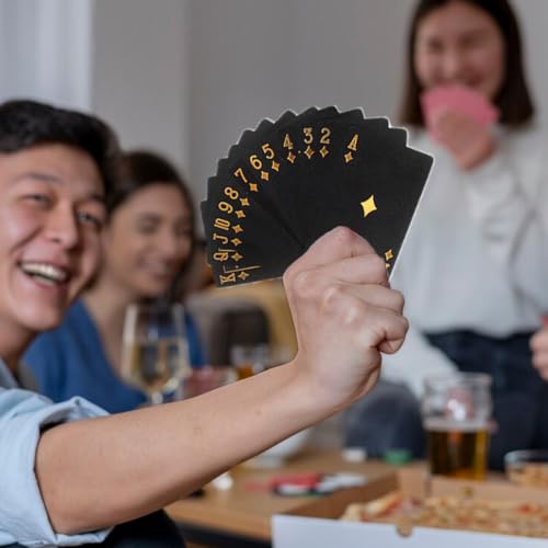 1 Deck Spielkarten, professionelle Spielkarten, wasserdichtes Plastik, kreative verdickte wasserdichte Partyspielkarten – Bild 7