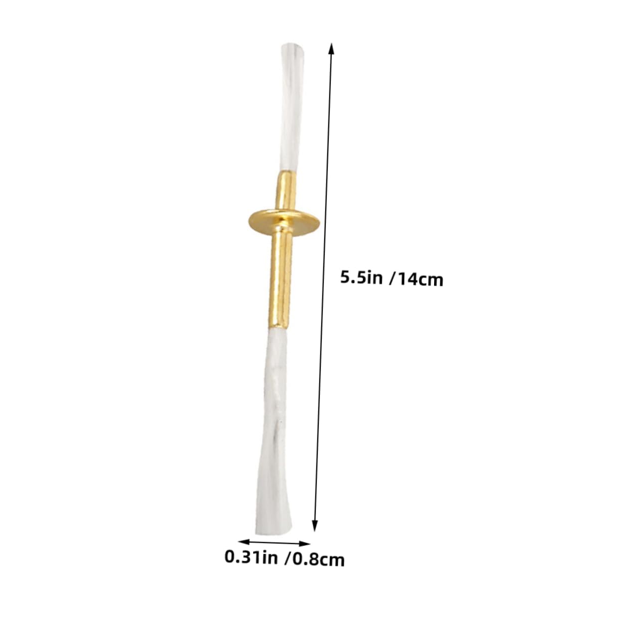 Yardenfun 4pcs Oil Lamp Wick Tube Holder Alloy Construction for Use Multi-lamp Compatible for Ceremonies Decorations