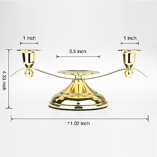 image for LakWilows 3 Unity Floral Candles for Wedding Ceremony Set with Golden 