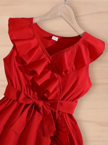 Image of PINK WINGS Girls Knee Length Cotton Dress