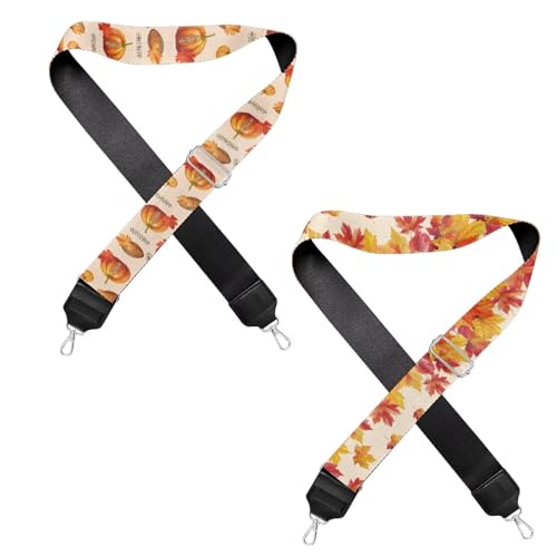 Image of Jeiento Replacement Shoulder Strap,2 Piece Set Guitar Style Handbag Crossbody Strap Adjustable Guitar Straps for Women Girls