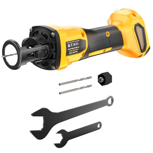 Ecarke Cordless Drywall Cut-Out Tool Brushless Rotary Drywall Saw Compatible with DeWalt 20V Battery 6-Speed 30000 RPM Drywall Cutter for Sheetrock Plywood & Wood (Tool Only)