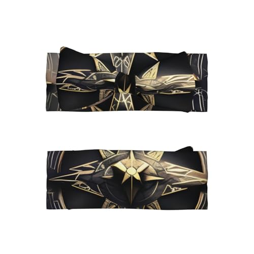 Magical Design Norse Runes Compass Baby Bow Headband, Soft Baby Bow Hair Accessory For Newborn Babies, Toddlers, Kids.2
