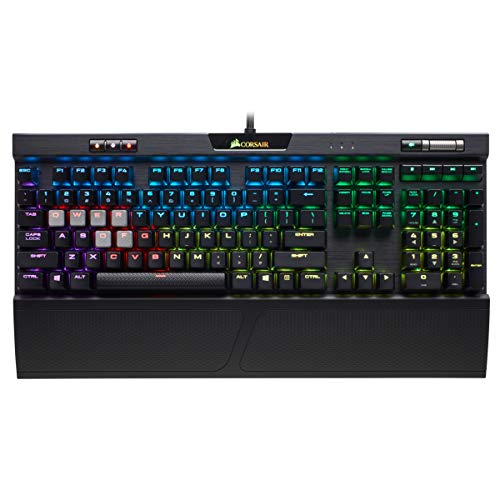 Corsair-K70-RGB-MK2-Mechanical-Gaming-Keyboard-USB-Passthrough-Media-Controls-Linear-Quiet-Cherry-MX-Red-RGB-LED-Backlit-CH-9109010-NA