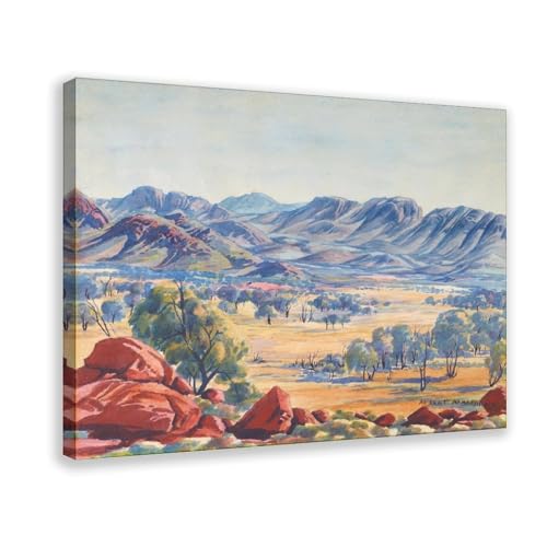 Impression giclée sur toile Albert Namatjira avec cadre premium