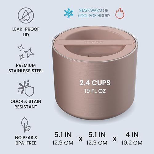Image of Bentgo Stainless Steel Insulated Food Container, Leak-Proof, 19 fl oz