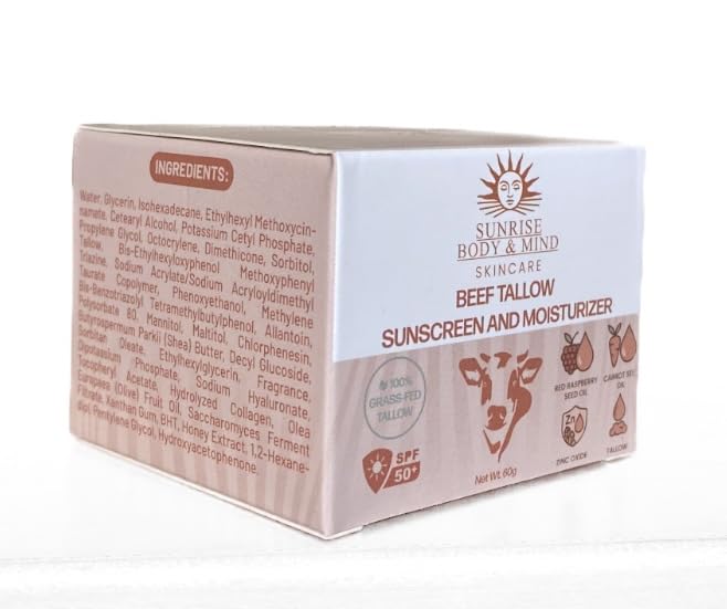 Miniatura 5 de Tallow - Protector solar y humectante 100% de hierba alimentada con hierba para el cuidado de la piel cara+cuerpo