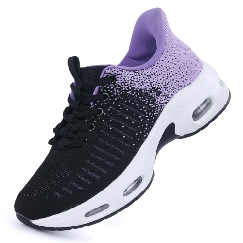 Womens Slip on Running Shoes Comfortable Tennis Sneakers Arch Support Walking Gym Athletic Workout Jogging Footwear US 6-113
