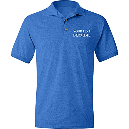 Personalized Polo Shirts for Men. Custom Golf Polo T Shirt with Any Your Name Team Club Logo Text2