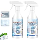 MildMane 2PCS Freezer Defroster Spray, Defrosting Spray for Fridge Freezer, Easy To Use, Fast Removal Of Ice, Can Be Used For Freezers, Refrigerators,Glass