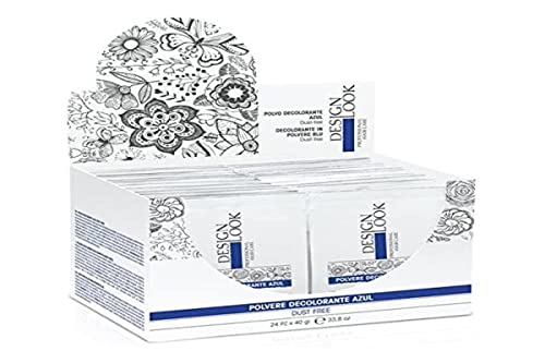 DESIGN LOOK Polvo DECOLORANTE Azul Dust-Free 40GR, Negro, Estandar