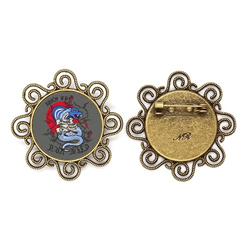 Broche serpent avec motif floral pour filles bijou de veste