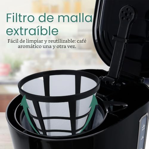 Cafetera de filtro para oficina y reuniones familiares con jarra grande de doce tazas 4