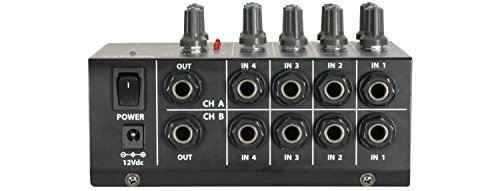 4 Stereo Channel Line Level & Instrument/Microfoon Mixer - Image 4