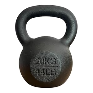 Chase Fitness Cast Iron Kettlebell for Strength and Cardio Home Gym Training 6kg – 24kg (20KG)