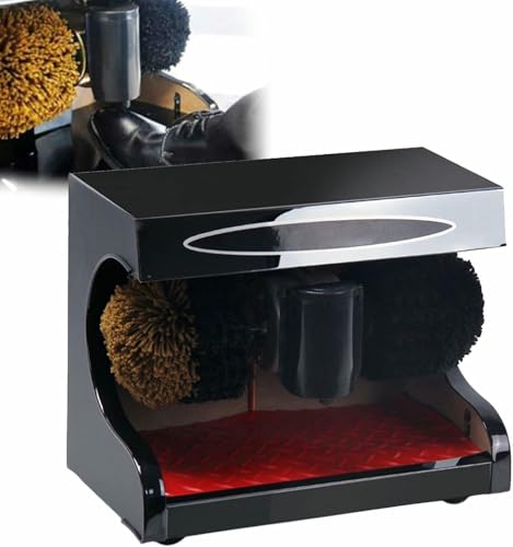 SUHBFNOL Cepillo Combinado Doble De Inducción Automática, Pulidor De Zapatos, Máquina Eléctrica para Lustrar Zapatos, Máquina De Limpieza De Zapatos para Vestíbulo De Entrada De Hotel