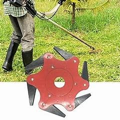 Brush Cutter Parts TAP and GO 6 T Blade - RED Suitable for All Type 2 Stroke/4 Stroke Machine 43CC/52CC/139F/GX35/GX50 for Grass Cutter, Grass Trimmer Side Pack & Back Pack-image-33