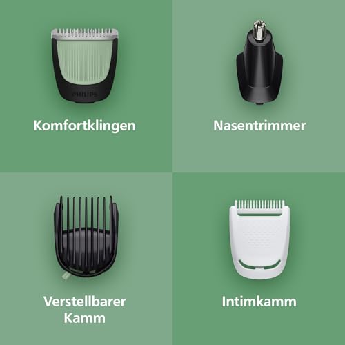 Philips Multigroom 3000er-Serie All-in-One 9-teiliger Trimmer: Rasierer und Haarschneider für Gesicht, Kopf und Körper… – Ansicht 4