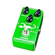 JOYO Dyna Compressor guitar effect pedal features a re-creation of the classic-ross's compressor with very low noise, an essential part of your tone. Use the "Sustain" "Attack" and "Level" knobs to find your ideal tone. Tweak the "Attack" knob to boo...