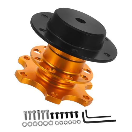 Adaptateur de déconnexion de volant en alu doré pour automobile
