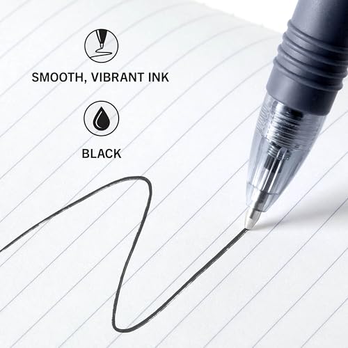 Image of Zebra Pen Z-Grip Retractable Ballpoint Pen, Black Ink, 1.0mm, 24 Bulk-Pack | Smooth Writing, Medium Point Tip, Ideal for Planners, Note-Taking, School and Office Supplies, and Everyday Writing (12221)