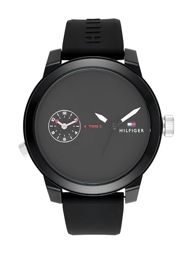 Image of Tommy Hilfiger Quartz Analog with Black Dial Black Silicone Strap Watch for Women - NCTH1791326W