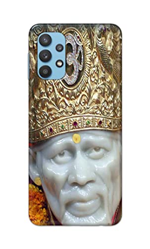 Image of PRINTFIDAA Sai Baba Lord Shiridi Great God Hinduism Hindu Religious Printed Designer Hard Case for Samsung Galaxy A32 Back Cover -(e) RPM1005