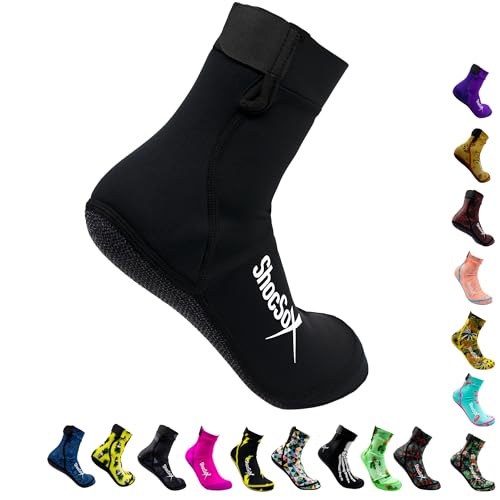 Beach Volleyball Socks - Sand Soccer Socks - Socks for all Sand Activities (black, Small)