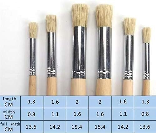Waschbares Pinselset, 6-teilig/Set, professionelles Pinselset, Digitale Ölpinsel, Rundpinsel für Öl- und Acrylmalerei