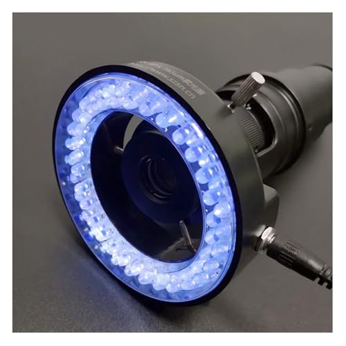 顕微鏡アクセサリーキット LED顕微鏡リング光源60mm内径ランプ携帯電話修理CCD産業用 顕微鏡スライド(Purple 365nm)