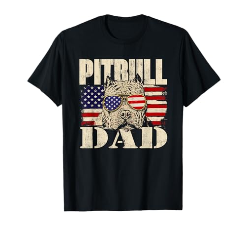 Photo de Pitbull Dad – Pibble amoureux des chiens Pittie Pit Bull Terrier T-Shirt